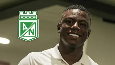 Marino Hinestroza, una de las incógnitas del verdolaga de cara al segundo semestre de la Liga Betplay  Foto: Nacionaloficial y Escudoteca