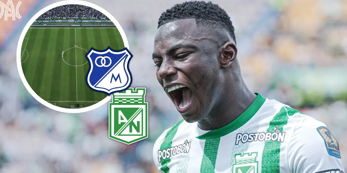 Marino Hinestroza y una nueva polémica en El Campín Foto: Nacionaloficial, Escudoteca y Captura de Win Sports