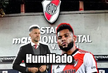 Martín Demichelis ha borrado a Miguel Ángel Borja en River Plate.