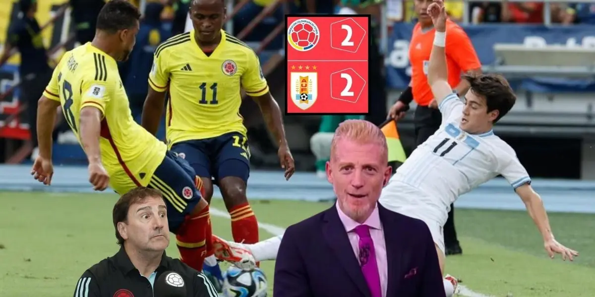 Martín Liberman reacción al empate de la Selección Colombia contra la Selección Uruguay.
