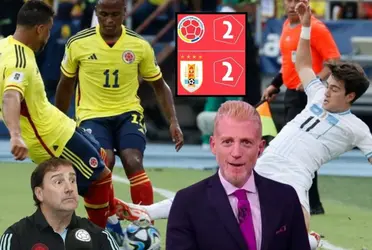 Martín Liberman reacción al empate de la Selección Colombia contra la Selección Uruguay.