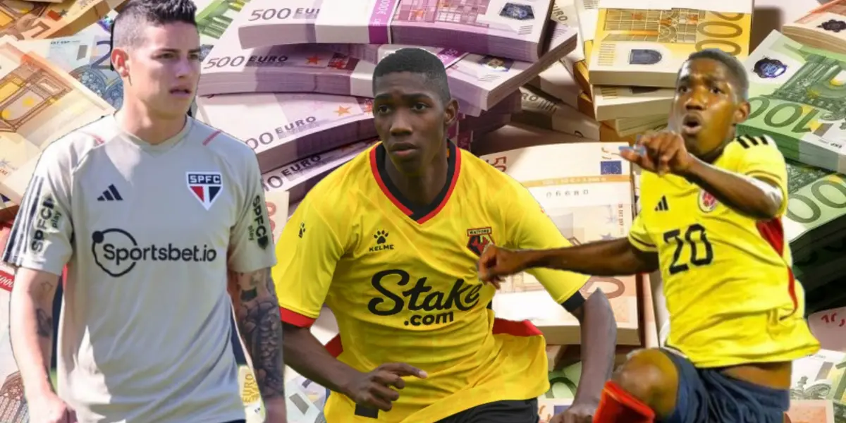 Más de lo que vale James, los millones que pide Watford por crack Yaser Asprilla