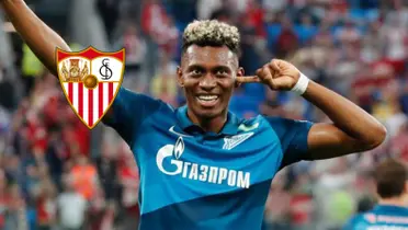 Mateo Cassierra con la camiseta del Zenit.