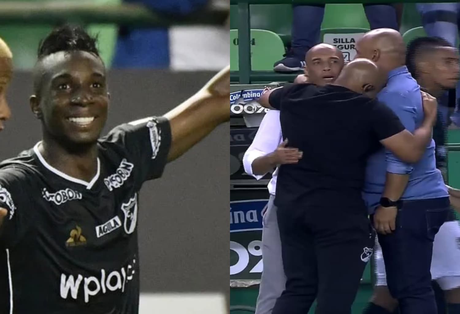 Mayer Candelo tuvo un gesto por la anotación de Kevin Velasco contra el Deportivo Independiente Medellín.