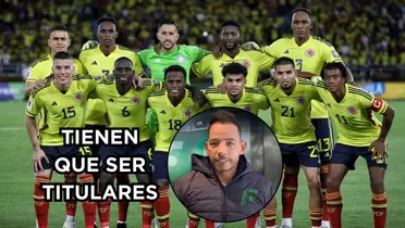 Medina le levantó el pulgar a dos jugadores. Foto de Revista Semana y Medina de El Futbolero Colombia.