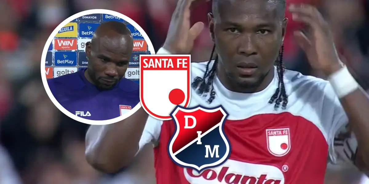 Mensaje claro desde Santa Fe al Independiente Medellín y así afrontarán la final de vuelta Foto: Escudoteca y Captura de Win Sports