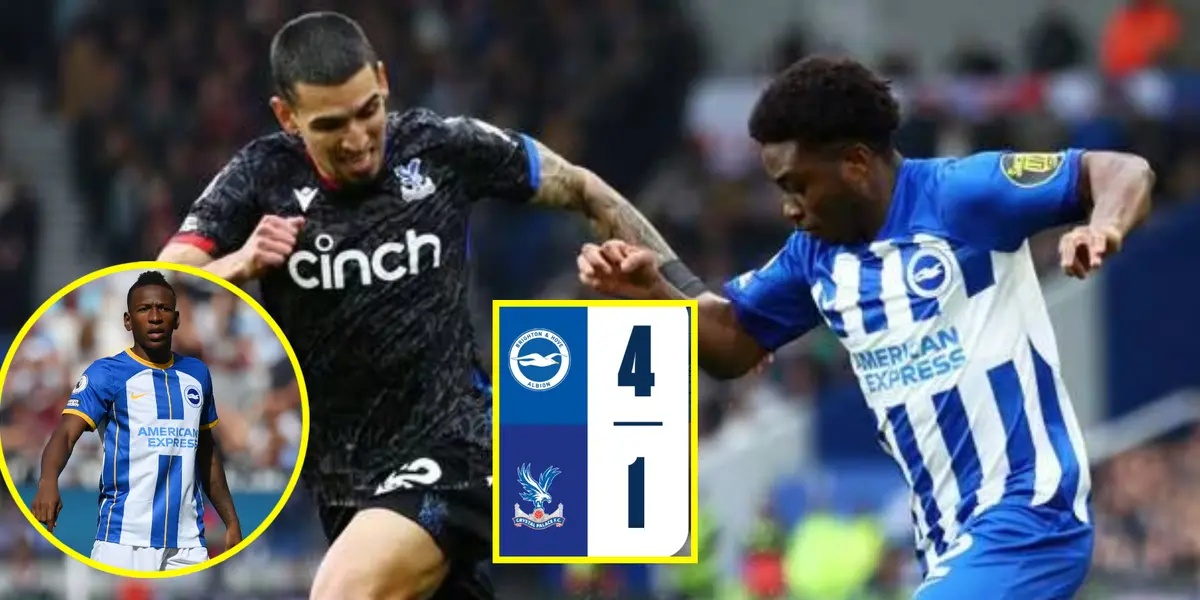 Mientras Daniel Muñoz recibió 6,9 puntos, la calificación a Pervis por Brighton