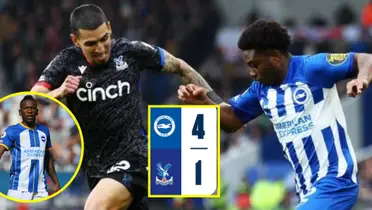 Mientras Daniel Muñoz recibió 6,9 puntos, la calificación a Pervis por Brighton