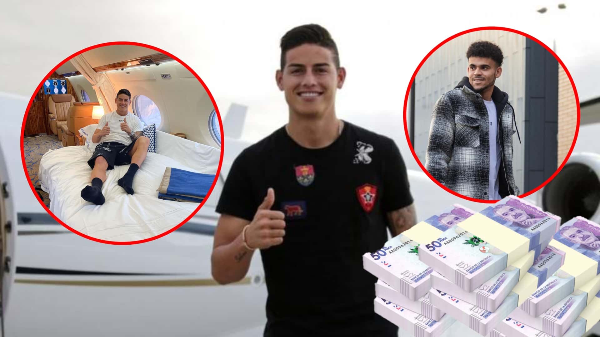 Mientras James presume viajes en jet, el lujo cercano a $10 millones de Luis Díaz