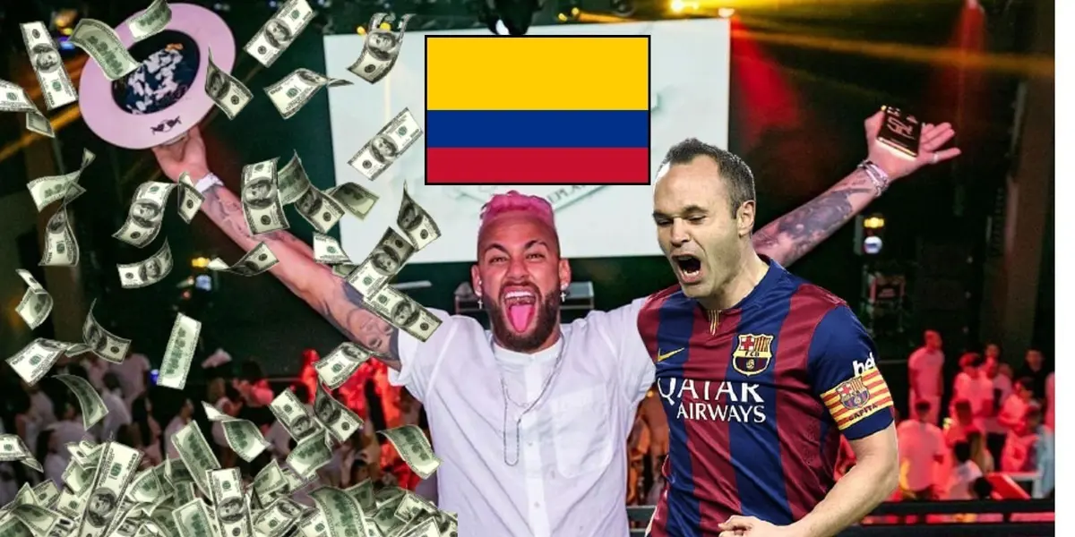 Mientras jugadores como Neymar despilfarran en lujos, Andrés Iniesta hizo una inversión futbolística en Colombia.