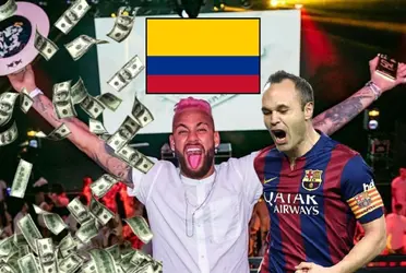 Mientras jugadores como Neymar despilfarran en lujos, Andrés Iniesta hizo una inversión futbolística en Colombia.