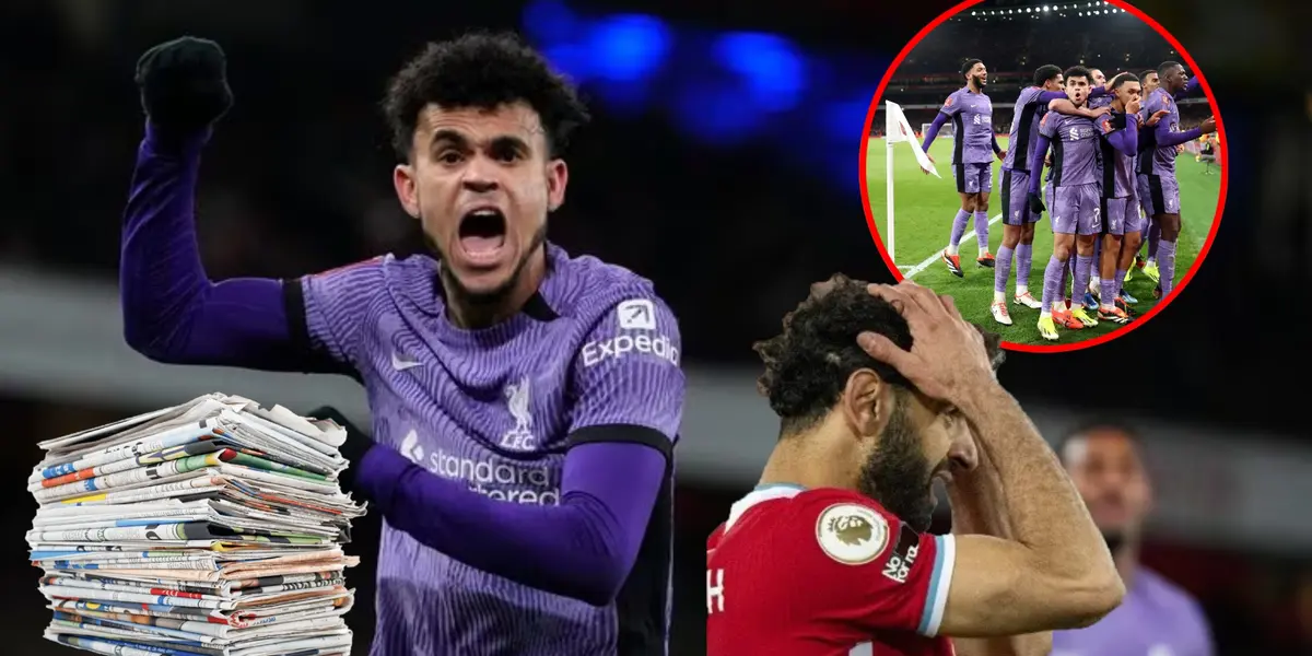 Mientras Luis Díaz crack en Liverpool lo que advierte la prensa inglesa de Salah