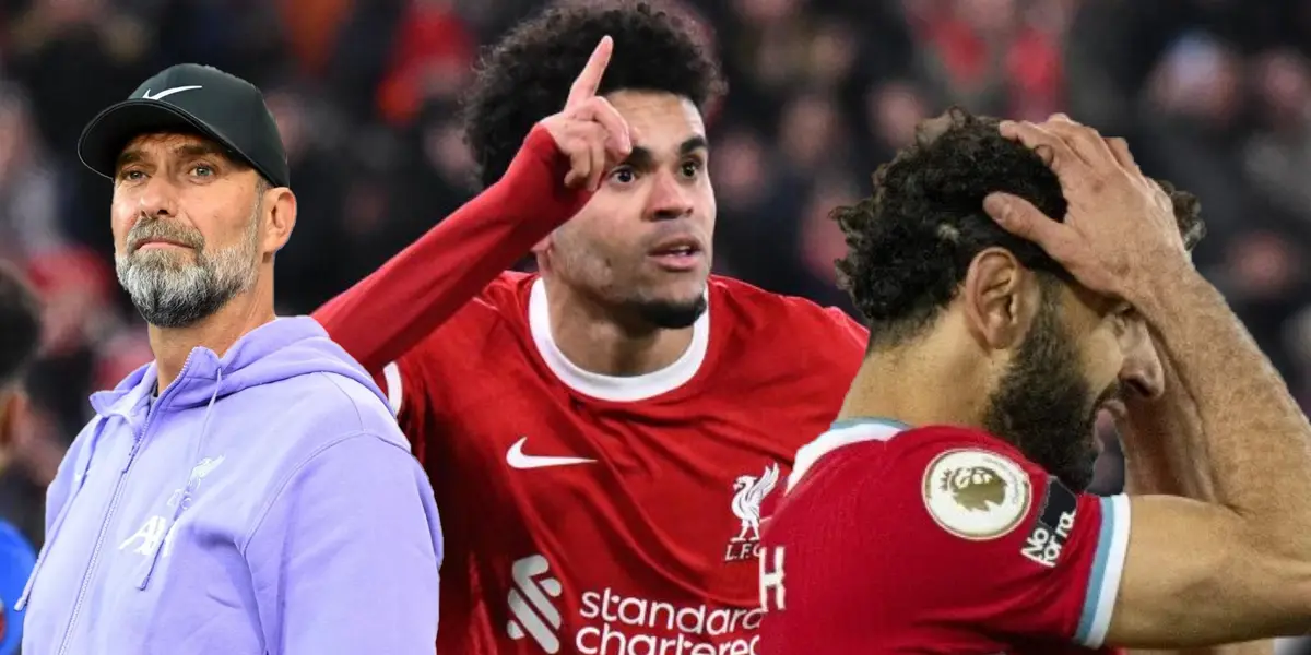 Mientras Luis Díaz es crack, lo que pasa con Mohamed Salah en Liverpool de Klopp