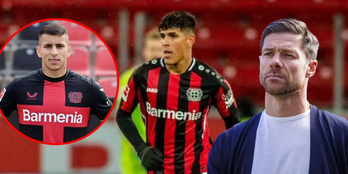 Mientras Piero Hincapié crack en Leverkusen, lo que hizo Xavi con Gustavo Puerta (Foto tomada de Caracol Radio, Strickers y Marca)