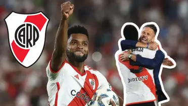 Miguel Ángel Boja le metió un doblete a Rosario Central. Foto tomada de Canal RCN y El Espectador.