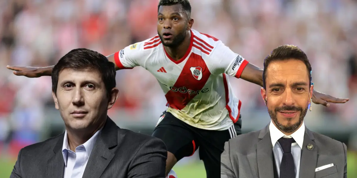 Miguel Ángel Borja con River Plate- Fotos: CNN.El Ancasti, Transfermarkt