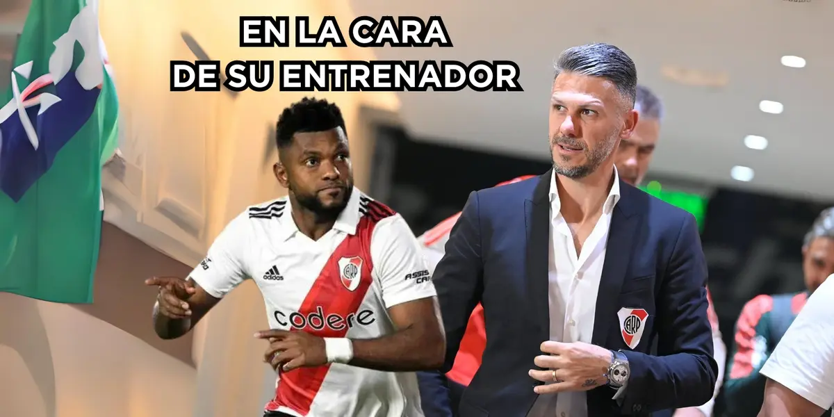 Miguel Ángel Borja se reportó con gol en River Plate en un amistoso.