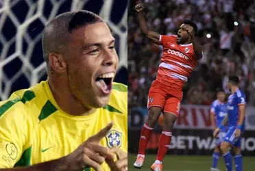 Miguel Ángel Borja se reportó con un gol al estilo buscapié como lo que hacía el brasileño Ronaldo Nazario.