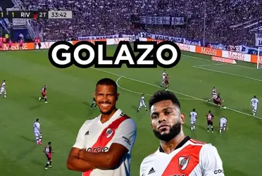 Miguel Ángel Borja sigue a la sombra de Salomón Rondón en River Plate.