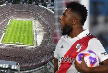 Miguel Ángel Borja sorprendió a todos en River Plate y en Argentina ha dado de qué hablar.
