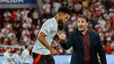 Miguel Ángel Borja y Néstor Lorenzo Foto: River Plate y FCF