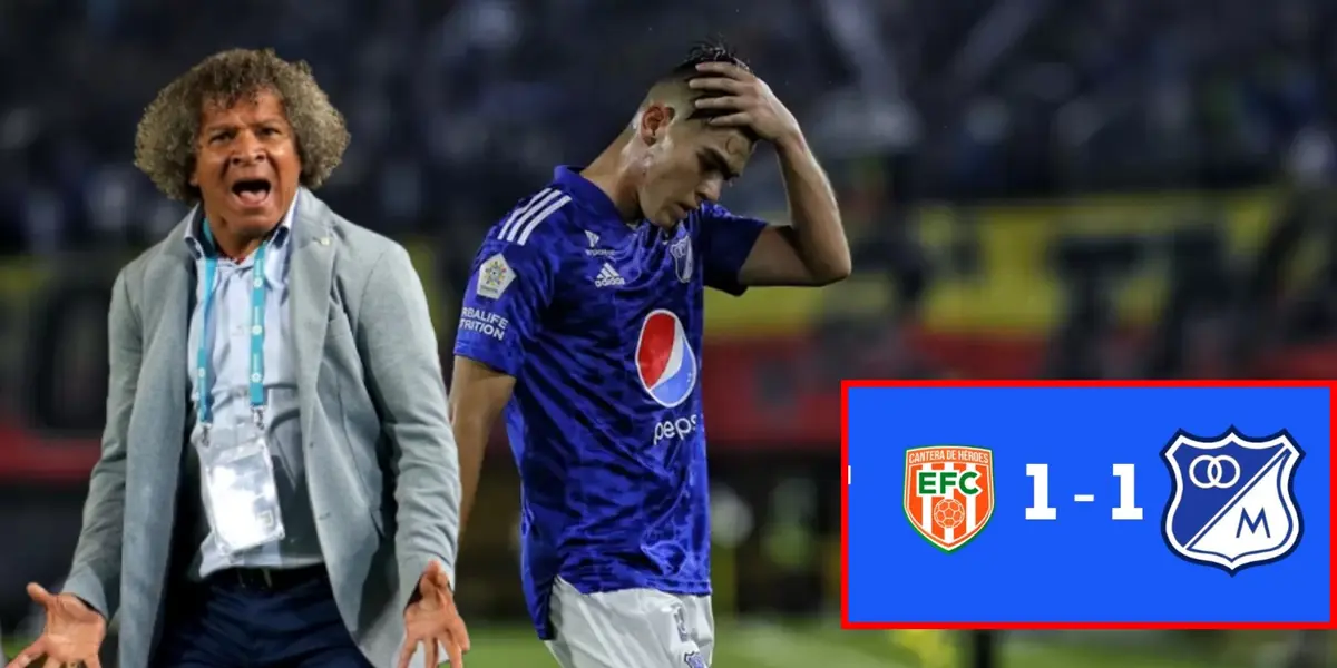 Millonarios arrugó contra Envigado en la liga colombiana (Fotos: Antena 2, redes Azul Total y La FM)