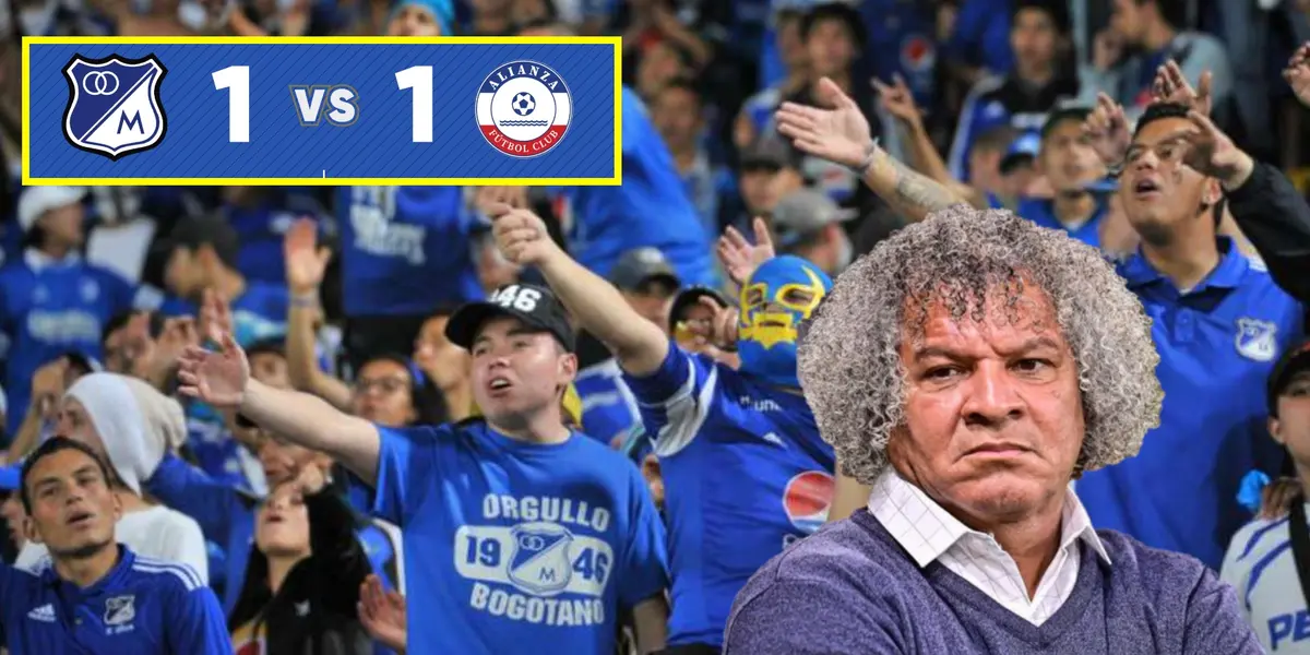 Millonarios dio pena vs Alianza FC y el pedido urgente de los hinchas a Gamero