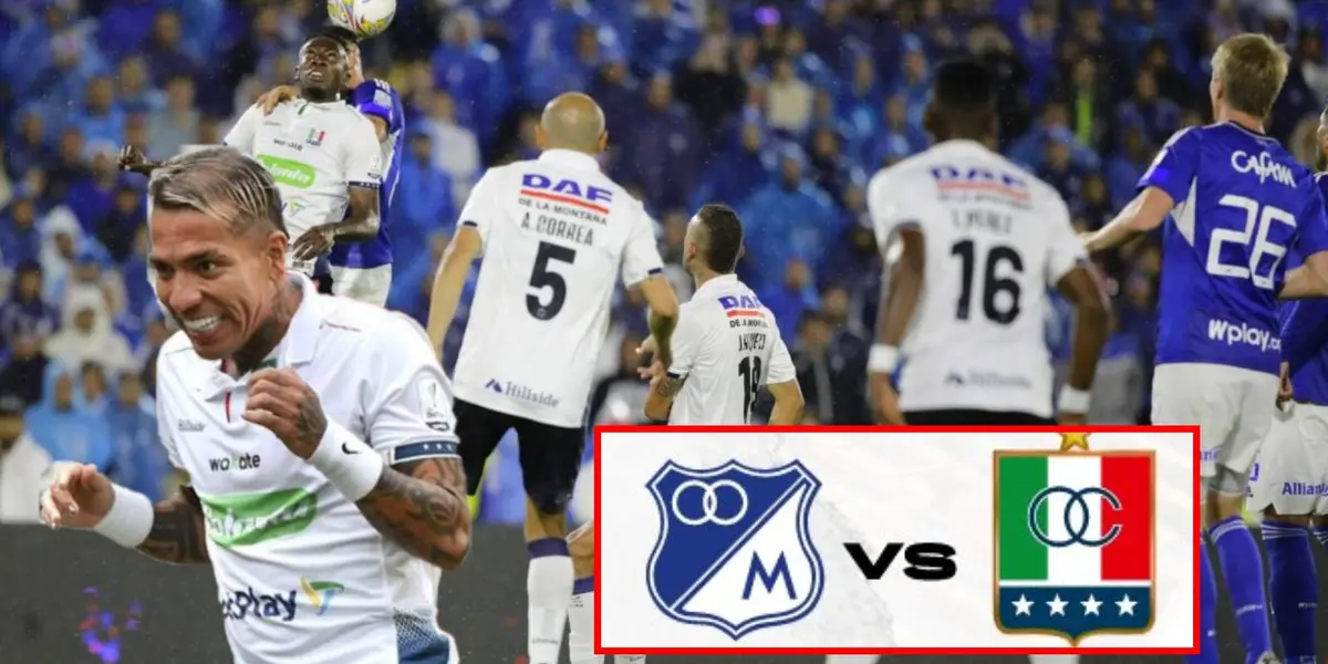 Millonarios está perdiendo ante Once Caldas (Foto tomada de redes Once Caldas, El Tiempo y Caracol Radio)