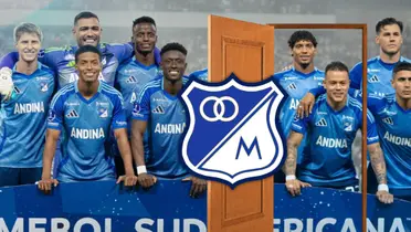 Millonarios FC en su duelo por Conmebol Sudamericana ante Once Caldas Foto: Escudoteca y MFC