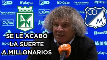 Millonarios FC no la pasa nada bien. Foto tomada de captura de pantalla DIMAYOR en YouTube.