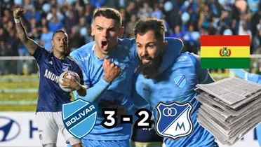 Millonarios FC perdió 3 a 2 contra Bolívar de Bolivia en el Estadio Hernando Siles