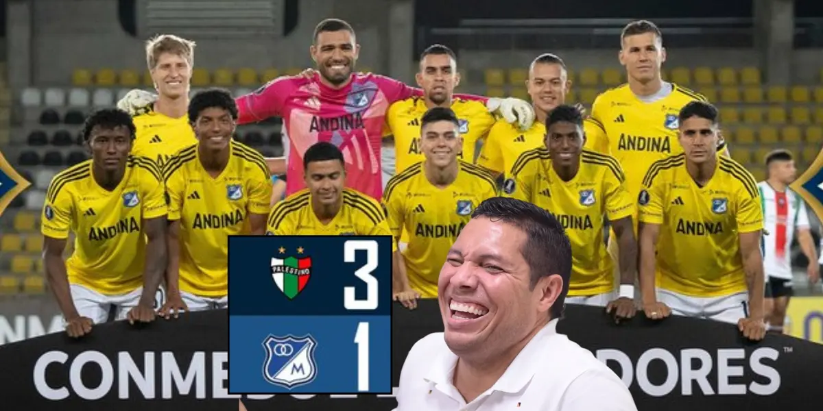 Millonarios FC perdipo contra Palestino de Chile