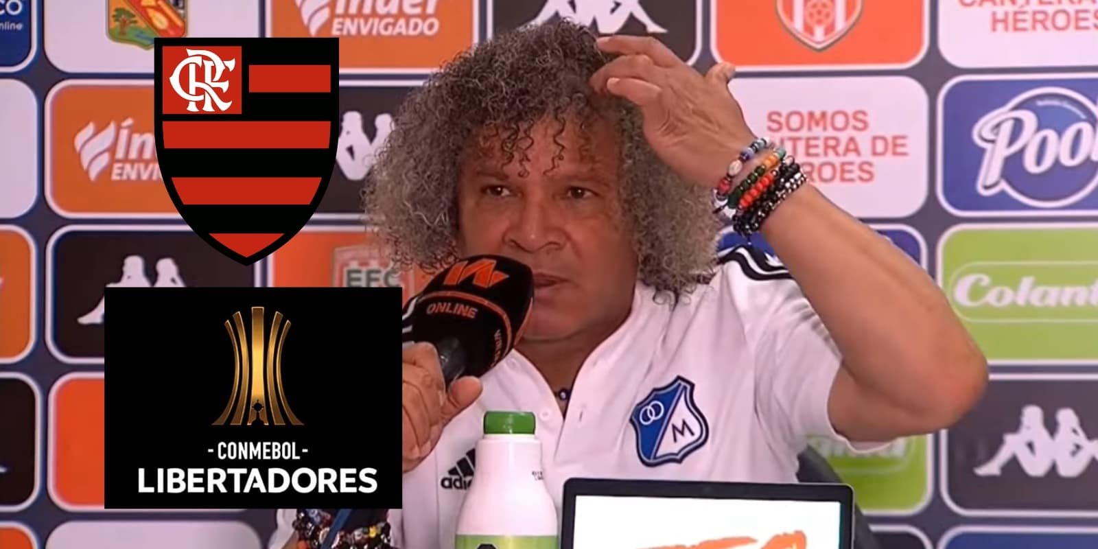 Millonarios FC recibe un mensaje de Flamengo. Foto tomada de Rincón Embajador Noticias Millonarios FC.