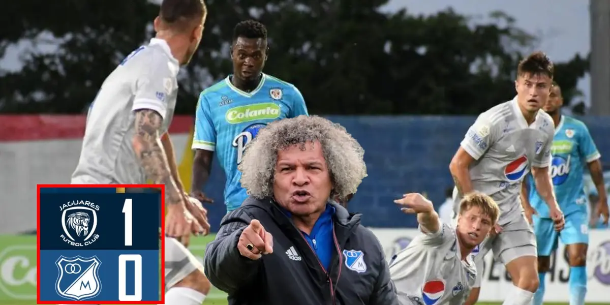 Millonarios FC y Gamero se derrumban y el tronco que regaló el gol de Jaguares