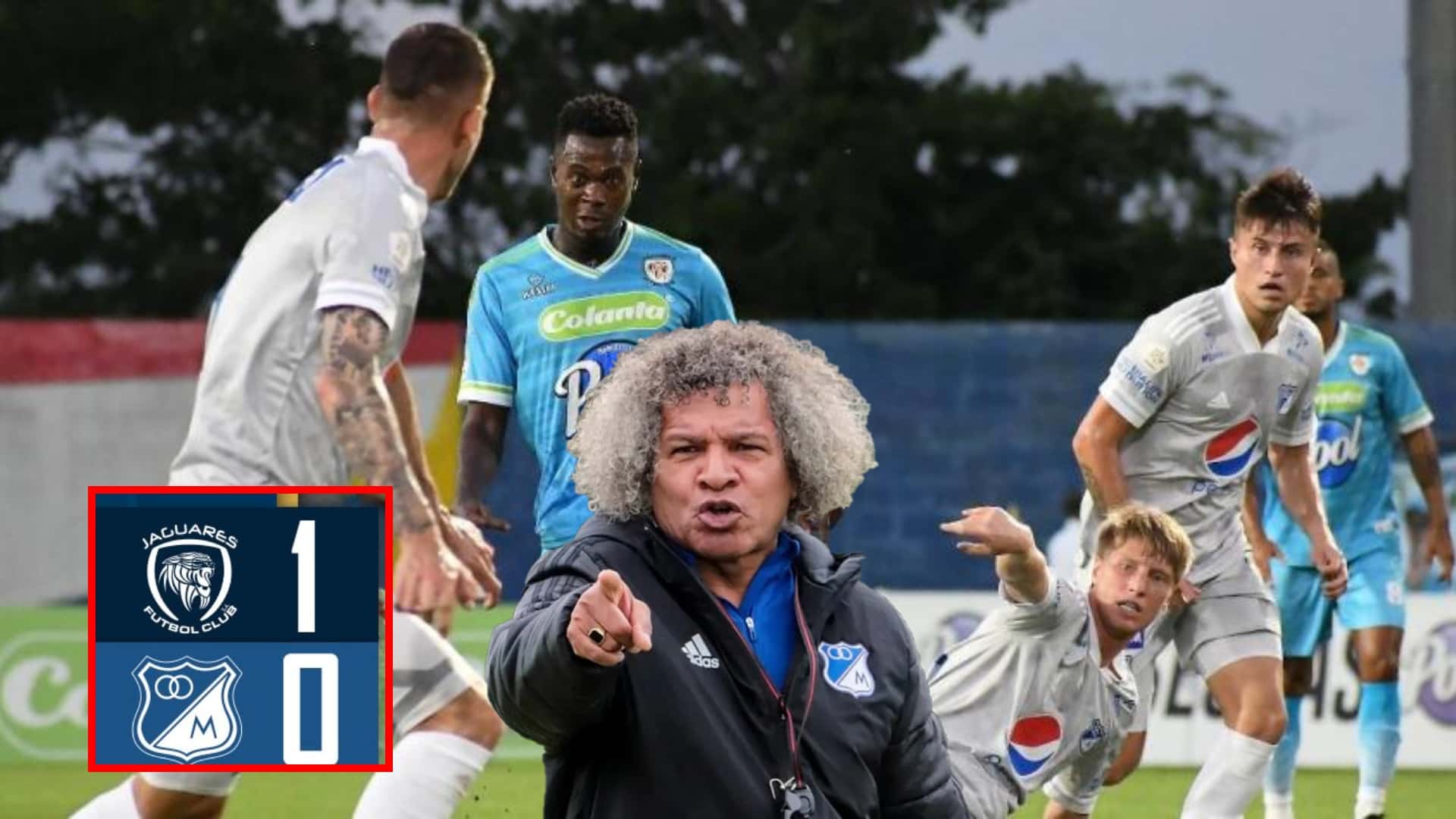 Millonarios FC y Gamero se derrumban y el tronco que regaló el gol de Jaguares