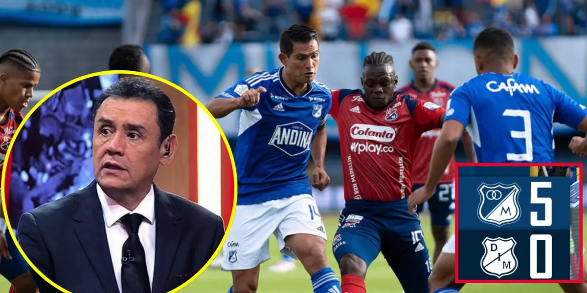 Millonarios goleó 5-0 a Medellín y el sablazo de Francisco Vélez a Alfredo Arias