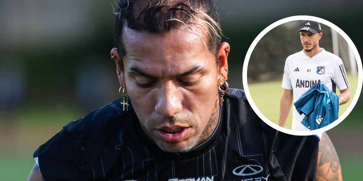 Millonarios lamenta lo perdido y Dayro festeja el premio que sí cobró Once Caldas. Foto: Once Caldas y MFC