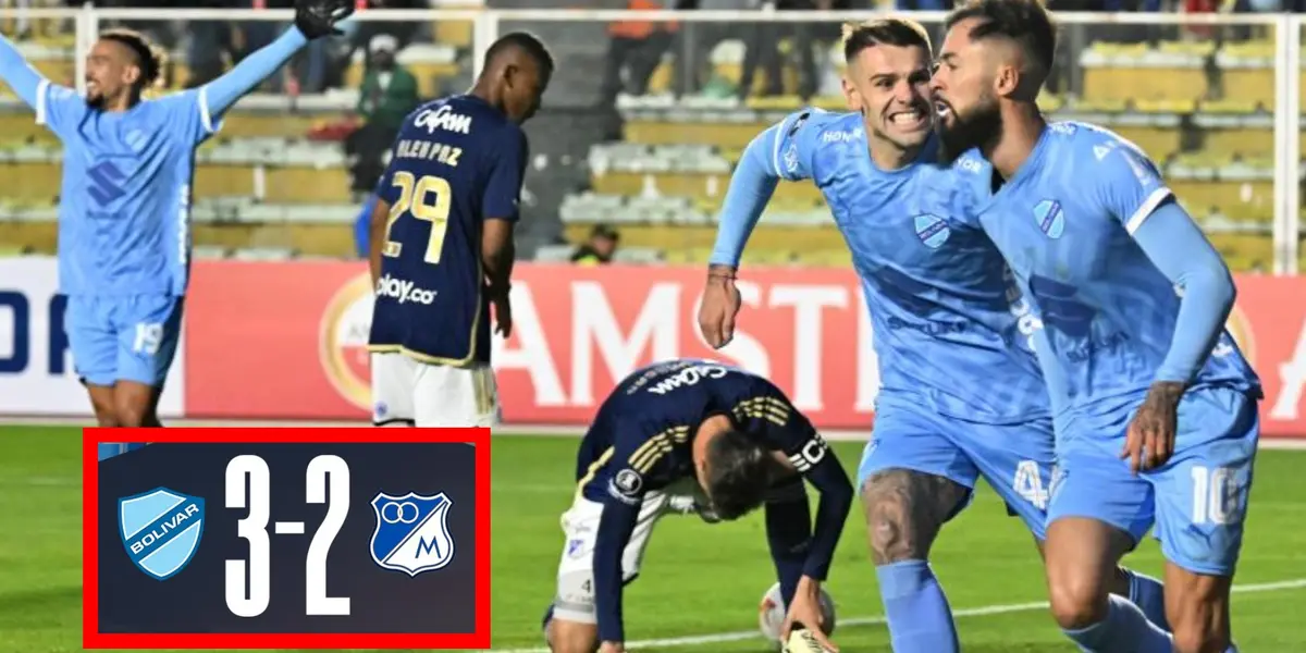 Millonarios perdiendo ante Bolívar por Copa Libertadores