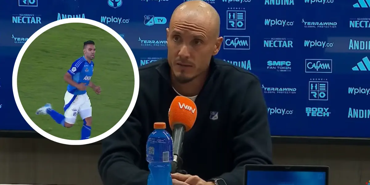 Millonarios rompió el silencio: esta es la razón por la que Falcao no ha jugado tanto.  Foto: Captura de Win Sports y Dimayor