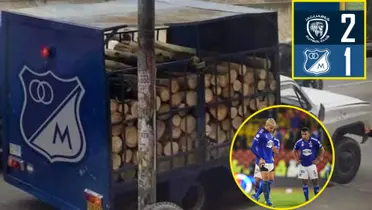 Millonarios se cae a pedazos con cinco derrotas consecutivas por liga (Foto tomada de X, El Espectador y redes Millonarios)