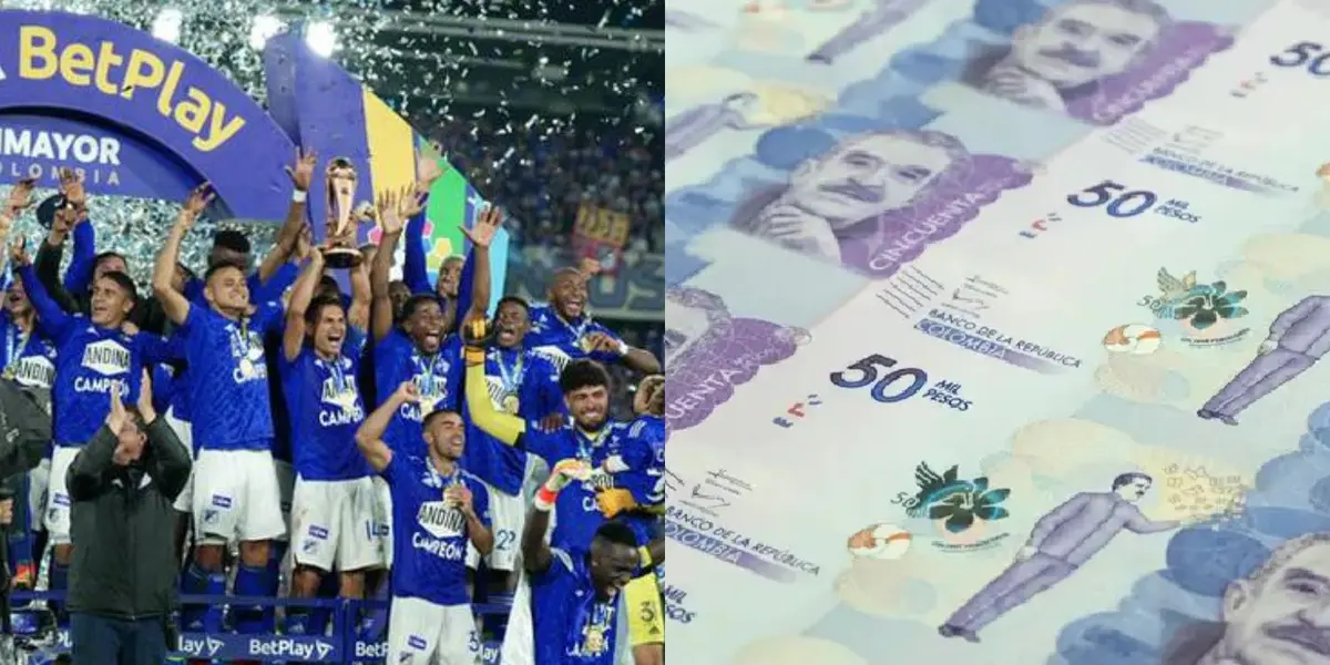 Millonarios se coronó campeón de la Copa Colombia tras vencer 2-0 a Junior en el estadio El Campín y recibiría una fortuna por el premio