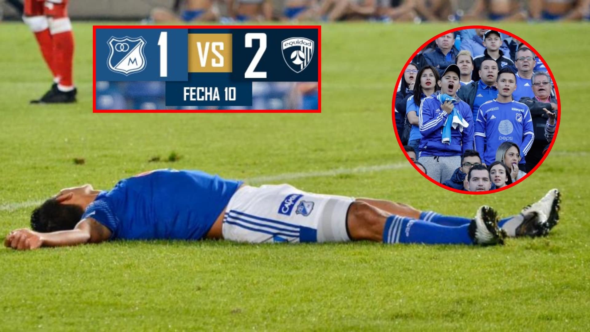 Millonarios se derrumba tras su cuarta derrota en línea (Foto tomada de Futbolred y redes Millonarios)