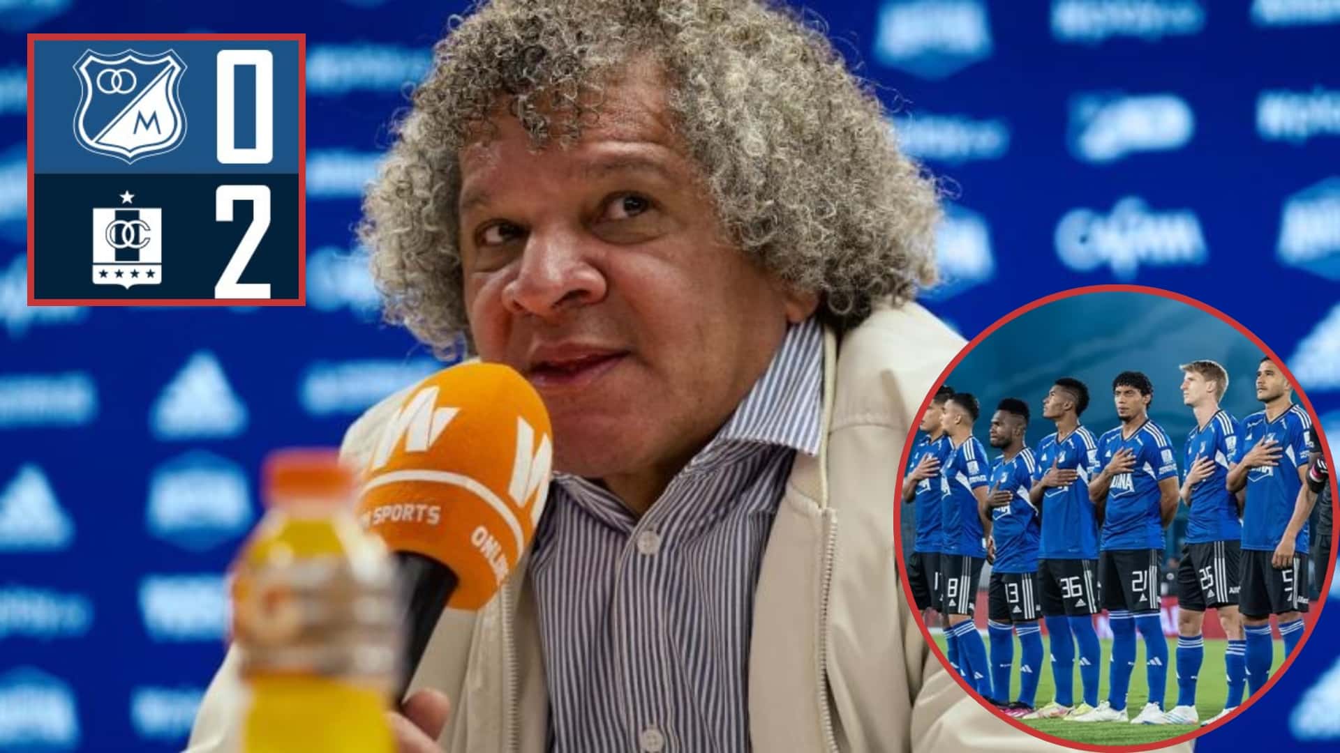 Millonarios se derrumba y Gamero reveló lo que hará tras derrota vs Once Caldas