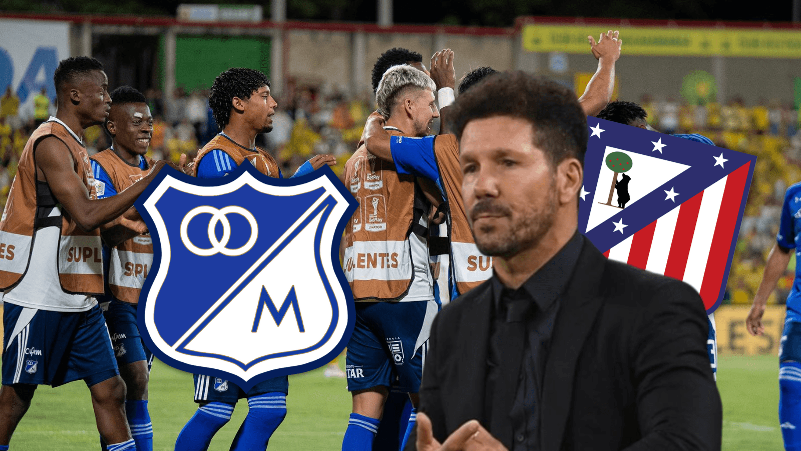 Millonarios tendría una Navidad adelantada si se cierra el negocio por Neyser Villarreal. Foto: MFC y Atleti