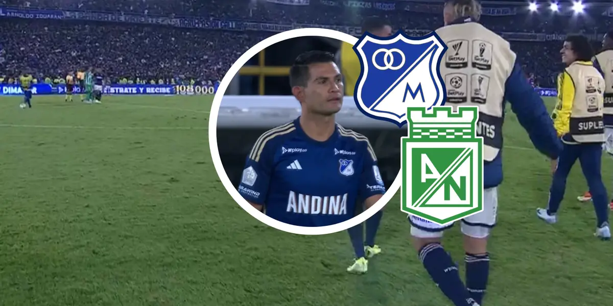 Millonarios vs Atlético Nacional Foto: Captura de Win Sports y Escudoteca