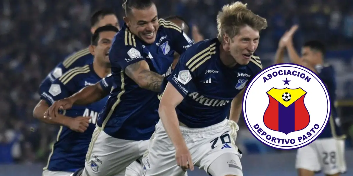 Millonarios vs Deportivo Pasto Foto: Vizzormage y Escudoteca