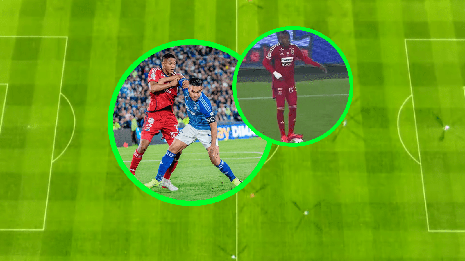 Millonarios vs Independiente Medellín Foto: MFC y Captura de Win Sports