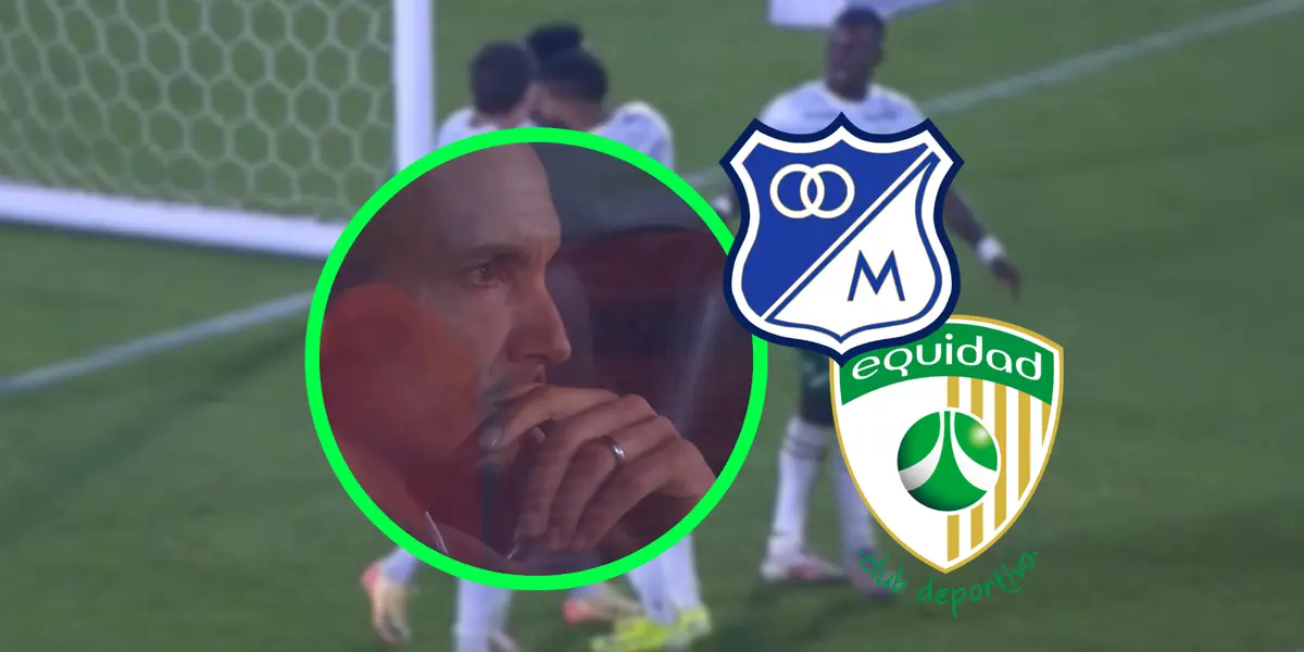 Millonarios vs La Equidad Foto: Captura de Win Sports y Escudoteca