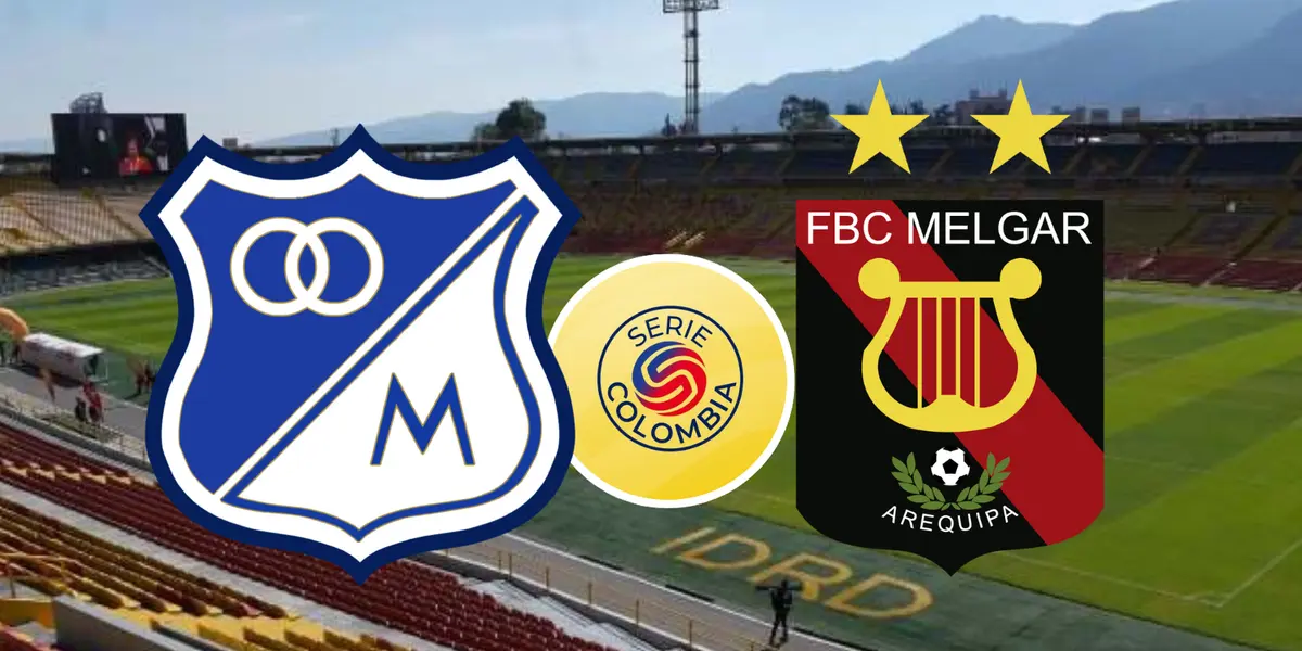 Millonarios vs Melgar Foto: IDRD, ESPN y Escudoteca