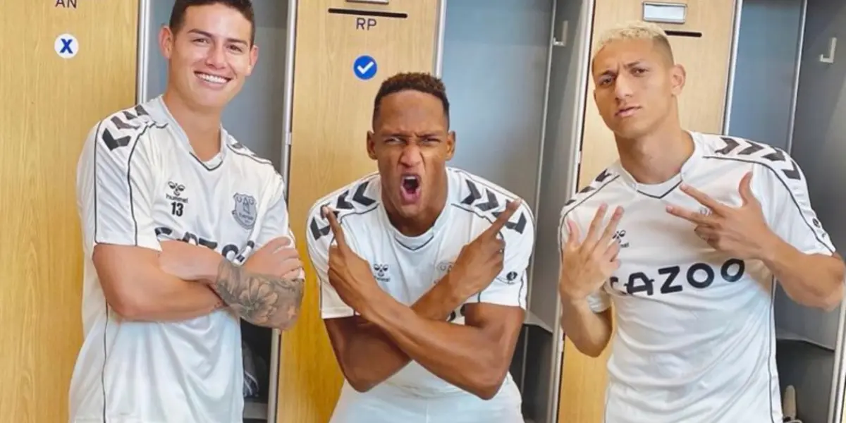 Mina hace pocos días había informado a través de las redes sociales que estaba contento porque James se quedaba en el Everton, pero se sorprendió al enterarse que su compañero se fue a Qatar.